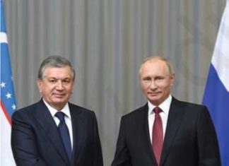 Избрание Шавката Мирзиёева Президентом Президент Республики Узбекистан Ш. Мирзиёев и Президент Российской Федерации Владимир Путин